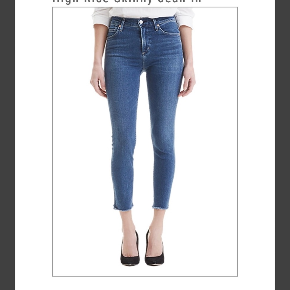 Citizens of Humanity Rocket Crop Jeans High Rise Skinny in Frequency 27